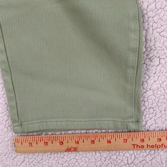 Coldwater Creek ShapeMe Classic Jeans 16P High-Rise Straight Leg Agave Green New - Picture 14 of 15